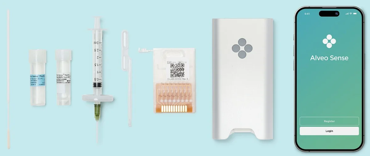 Alveo is deploying “basically the same molecular amplification technology [used in a laboratory]," says the firm. "But we've reduced it to the size of a cell phone and made it rugged, easy to use and affordable.” Image credit: Alveo Technologies