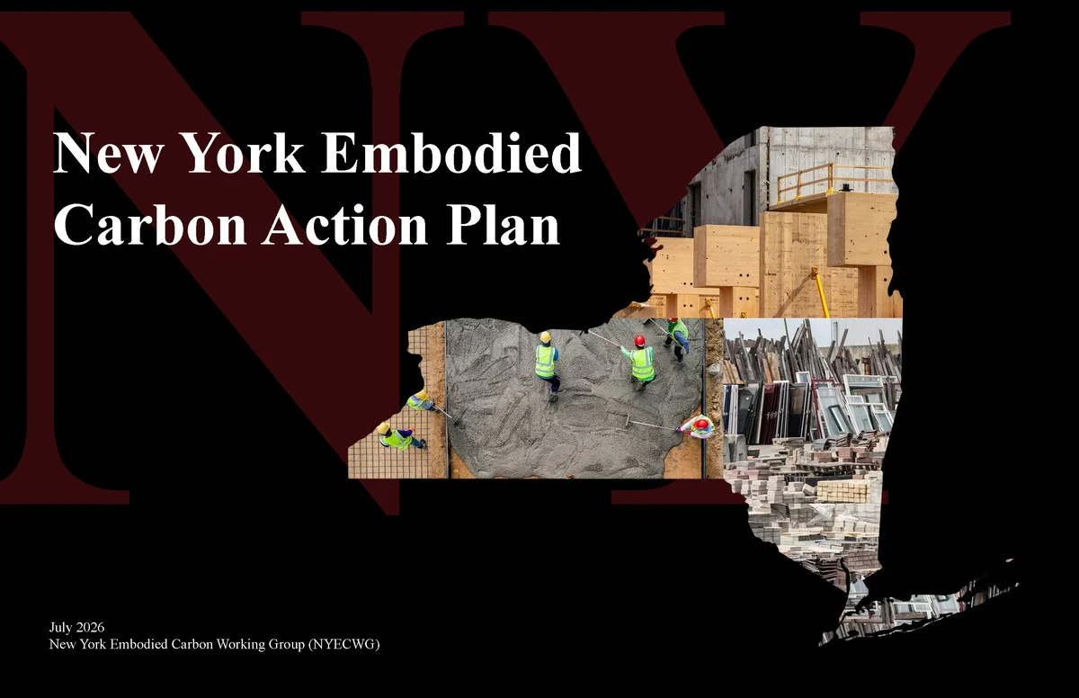 New-York-Embodied-Carbon-Action-Plan-Cover Cover of the New York Embodied Carbon Action Plan, July 2026