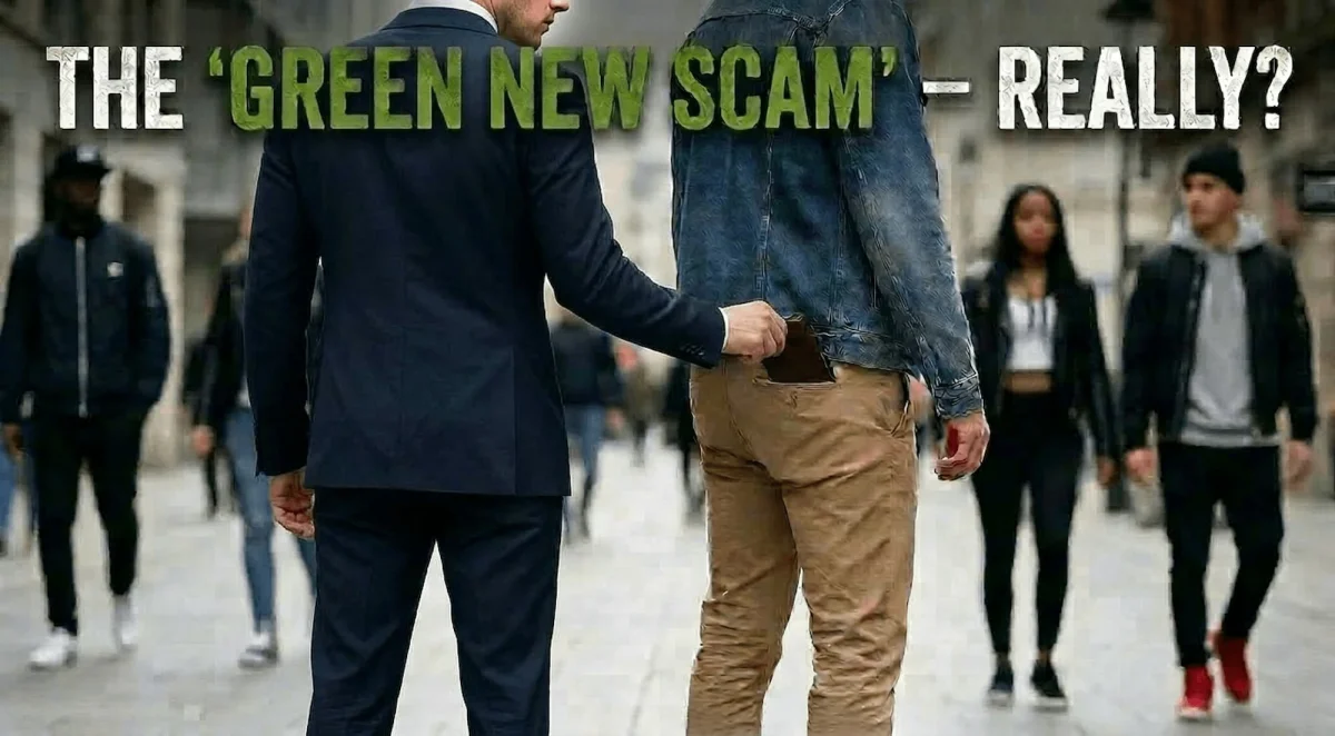 Mazria-AI-Image-Green-New-Scam-Really AI-generated image by Edward Mazria titled The Green New Scam, Really?